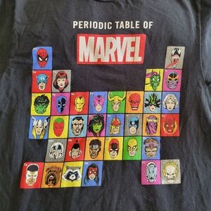 WOMEN SMALL Unisex black with bold colors graphic short sleeve tee MARVEL